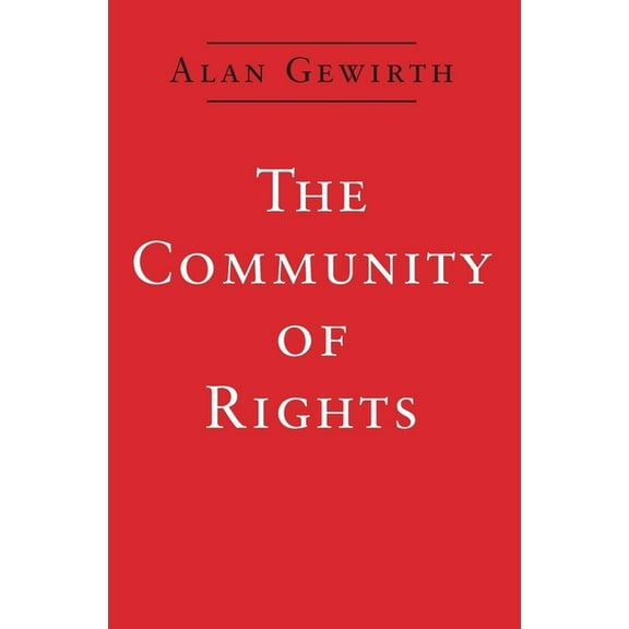 The Community of Rights, (Paperback)