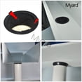 thumbnail image 3 of Adaptador para bajante de canalón Myard, conector de PVC de 4" negro, 3 of 9