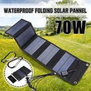 Foldable Solar Panel, Waterproof Lightweight Monocrystalline Silicon Outdoor Charger for Stable Performance