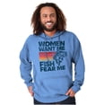 thumbnail image 5 of Women Want Me Fish Fear Me Joke Men Big & Tall Graphic Hoodie Brisco Brands 4X, 5 of 6