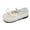 White, variant on Gyujnb Girls' Lace Bow Mary Jane Flats Breathable Soft Sole Summer Casual Shoes, Closed Toe,2.5-3 Years