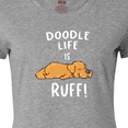 thumbnail image 4 of Inktastic Doodle Life is Ruff Golden Doodle Women's T-Shirt, 4 of 5