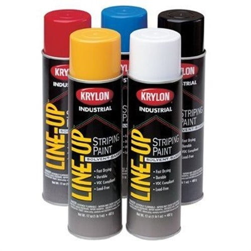 Pavement Striping Paint, 18 oz., Cover-Up Black, Solvent -Based