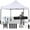 White, variant on YRLLENSDAN Pop Up Canopy 10x10 Pop Up Canopy Tent for Outside Party Tent Ez Up Canopy Sun Shade Wedding Instant Folding Protable Pop Up tents and Canopies Outdoor Gazebo with Backpack Bag (Blue)
