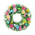 thumbnail image 2 of Corona decorativa para puerta, guirnalda de flores artificiales, decoración colgante para boda 35 centímetros, 2 of 8