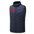 thumbnail image 6 of REORIAFEE Heating Vest Electric Heated Warm Unisex with 9 Heating Zones Heated Coat without Power Bank USB Rechargeable Washable Heated Jacket Fishing Waistcoat Blue XXXXXL, 6 of 6