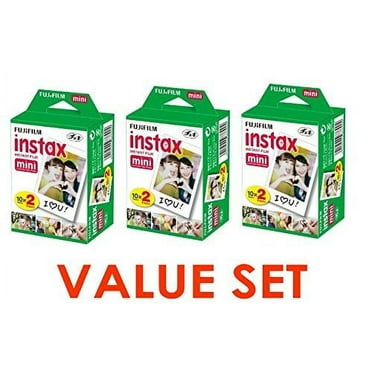 Fujifilm Instax Mini Instant Film (3 Twin Packs, 60 Total Pictures) Value Set