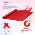 Cellphane Paper Rol Red Cellophane Gift Wrap Roll (82 ft x 31.5 in) with 10 Pull Bows & 2 ...