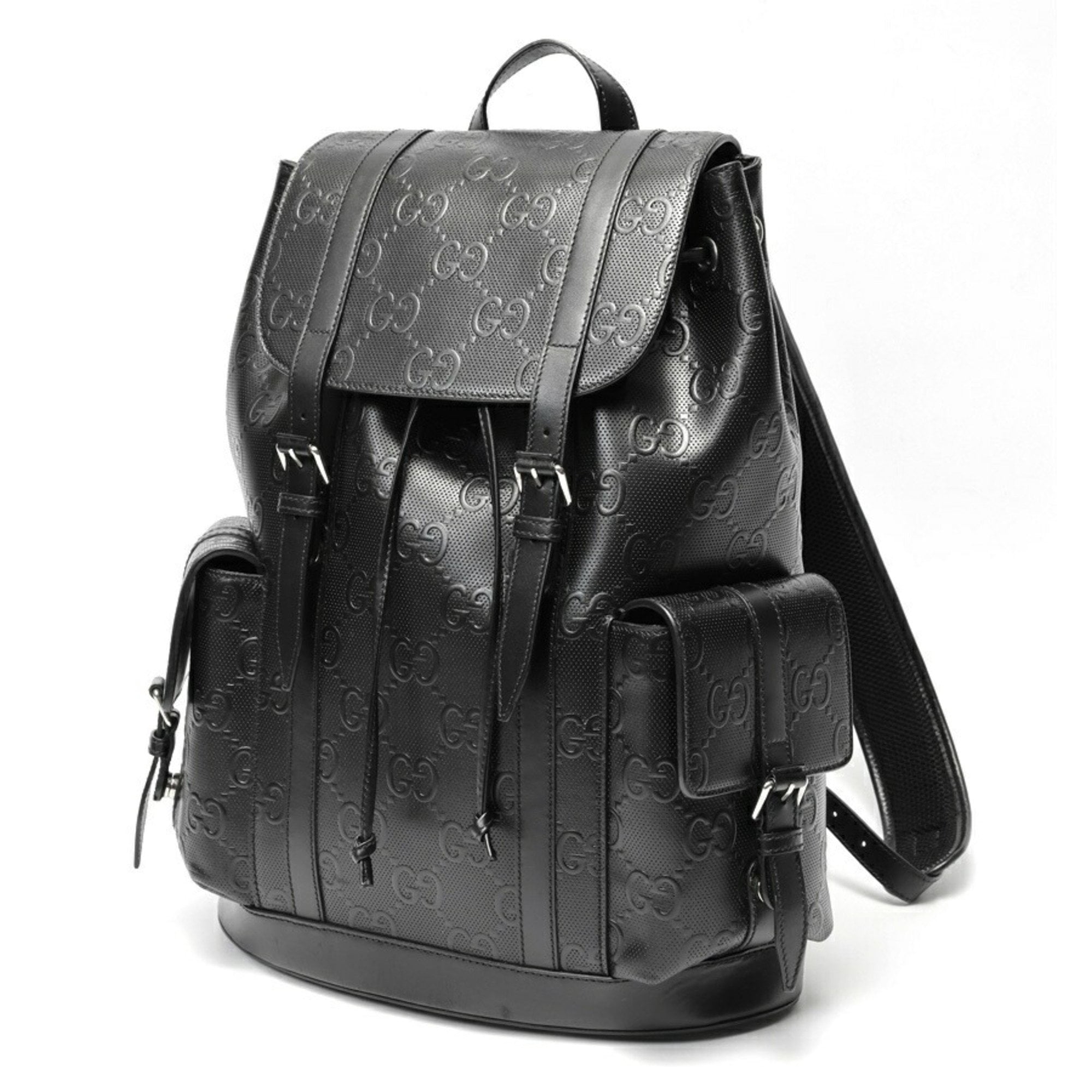 Gucci 696013 Interlocking G tiger tiger bag Backpack Black GUCCI Tiger Head 429037 Embroidery Nylon Backpack - Black | eBay main image 3