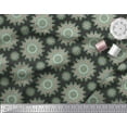 thumbnail image 2 of Soimoi Cotton Duck Fabric Artistic Flower Mandala Print Fabric by Yard 42 Inch Wide, 2 of 3