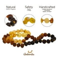 thumbnail image 4 of Amberalia Set of Amber Necklace 13" (33cm) ands Amber Bracelet 5.5" (14cm) Genuine Baltic Amber, Lab Tested Raw Rainbow, 4 of 6