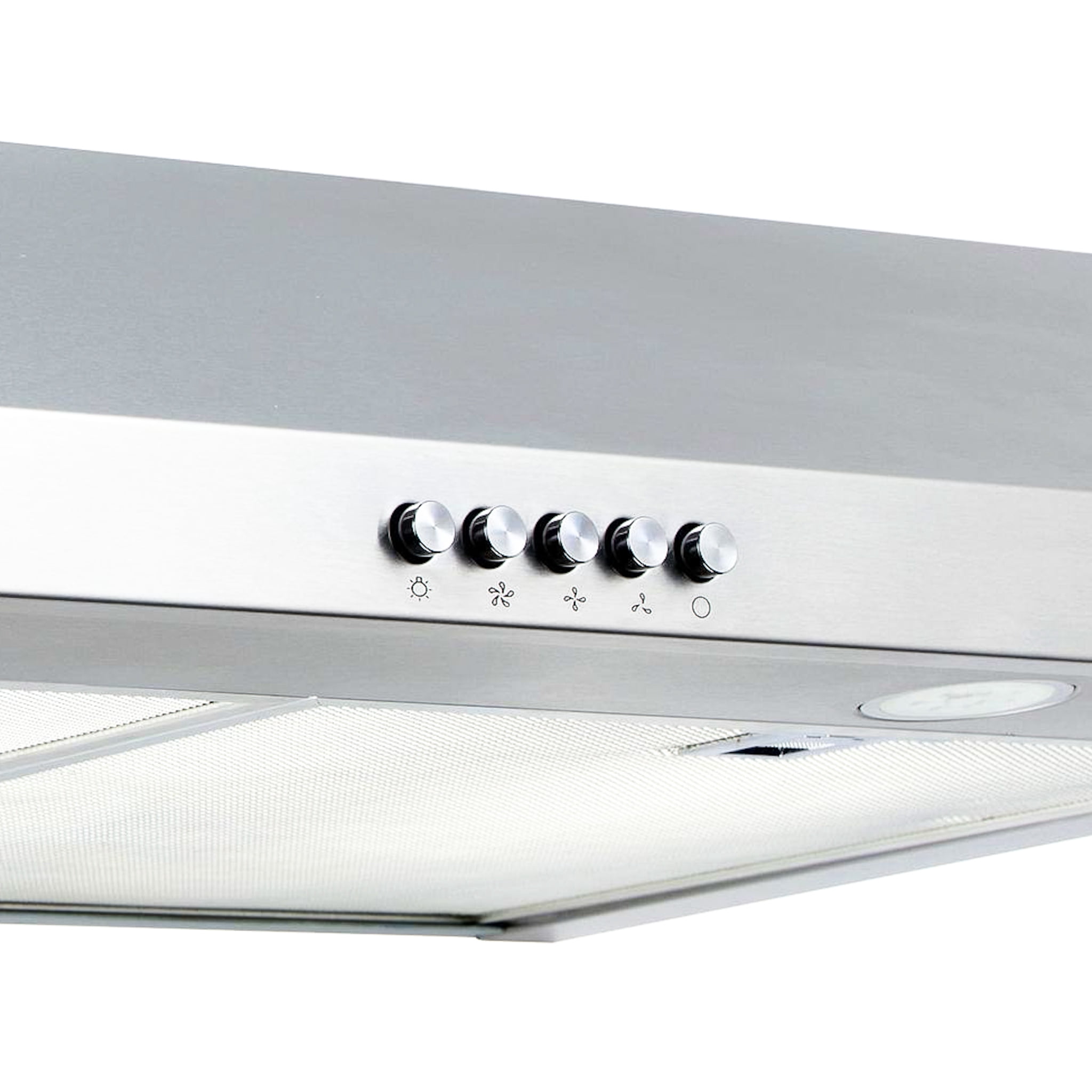 Vissani Caprelo 30-Inch Under Cabinet Range Hood, 320 CFM, Stainless Steel, Convertible Ducted/Ductless Vent, LED Lighting, Quiet 3-Speed Fan, Charcoal Filter Included