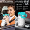 thumbnail image 5 of 30oz Handheld Travel Tumbler with Handle – Double Wall Stainless Steel Insulated Cup, Flip Straw Lid, Leak-Proof & BPA-Free for Hot and Cold Drinks – Durable Coffee & Juice Mug Pink, 5 of 7