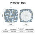 thumbnail image 5 of Honeii Blue Bathroom Print Square Cushion Cover with Elastic Band & Ties,Sofa Cushion Covers,Furniture Protector for Living Room,Washable Sofa Seat Slipcover-Two Pieces, 5 of 7