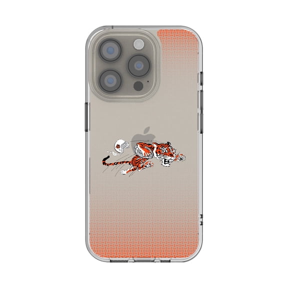 Cincinnati Bengals Linen Logo iPhone Clear Case