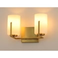 thumbnail image 2 of 21282SWSBR Maxim Lighting Dart-2 Light Bath Vanity-12.5 Inches wide by 7.75 inches high-Satin Brass Finish, 2 of 9