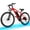 Red, variant on Qlife Racer Step-Over Mountain eBike for Adults, Max 28MPH 48V10.4Ah 500W Removable Battery Lightweight Electric Bike, 27.5" E-MTB, Black