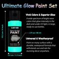 thumbnail image 3 of Set de pintura Glow in The Dark X ARTY HUB, 15 colores, 60 ml, con pinceles, 3 of 6
