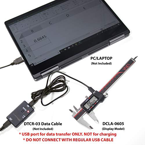 VINCA DCLA-1205 Quality Electronic Digital Vernier Caliper Inch/Metric/Fractions 