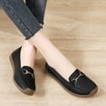 thumbnail image 6 of Women's Casual Loafers Slip On Leather Shoes Lightweight Casual Walking Shoes Female Moccasins Classic Penny Loafer Flats Boat Shoes, 6 of 9