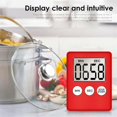 thumbnail image 4 of Digital Kitchen Timer, Timer, Egg Timer, Suitable for Work, Sports Timer, Game, Cooking Timer, 2 Pack Red, 4 of 5