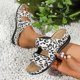 thumbnail image 5 of WILLBEST Sandalias De Plataforma Con Estampado De Leopardo Para Mujer, Zapatos Informales De Cuña Con Punta Abierta, Cómodos Para La Playa, Para Verano, 5 of 9