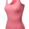 thumbnail image 4 of FashionOutfit Women's Basic Solid Ribbed Racerback Sleeveless Tank Tops, 4 of 4