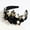 Black, variant on Big Chunky Flower Headband Crystal Bead Handmade Wide Jeweled Hairband Hairwear Accessories Festival Rhinestone Hair Band, White