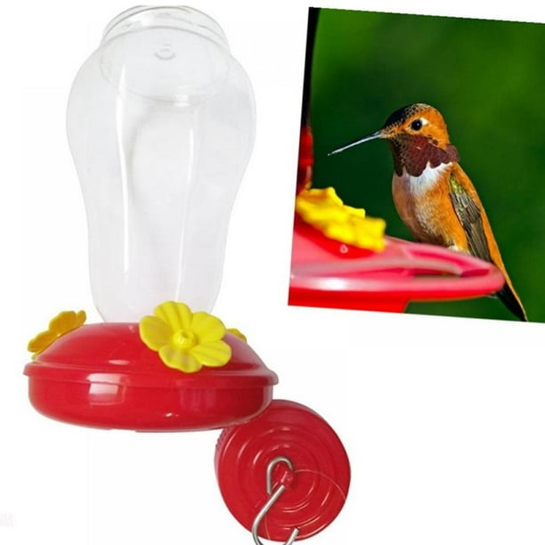 Hummingbird Feeder for Outdoors Patio Large 16 Ounces Colorful Hand Blown Glass Hummingbird