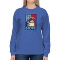 thumbnail image 1 of Grumpy Cat Nope Sweatshirt Women -T-Line Designs, Female Large, 1 of 4