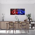 thumbnail image 2 of Gaming Wall Art for Living Room Neon Honeycomb Gamer Poster Prints Video Game Consoles Red Hexagon Lights 3 Picture Sets Wall Decor,Kids Bedroom Decor, 2 of 6