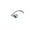 Turquoise, variant on Blomdahl | Hypoallergenic | Silver Titanium Bezel Crystal Nose Jewelry | Best Choice For Sensitive Skin
