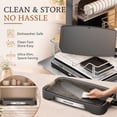 thumbnail image 6 of SENSCHEF Cleansnap Everyday 20 inch Electric Griddle, 1700W Rapid Heating, Foldable Anti-Mess Shield, ILAG Nonstick, Dishwasher Safe, Wooden Black, 6 of 12