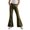 Army Green#9527, variant on BOOMNY Girls Leopard Flared Pants Slim Fit Bell Bottom Pants for Kids Trendy High Waist Graphic Y2K Flared Leggings With Pockets
