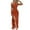 Brown, variant on Ovticza Women's Sexy Silk One Shoulder High Split Cocktail Wedding Party Maxi Dress Brown XL