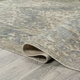 thumbnail image 5 of JONATHAN Y WASHABLE 2 x 8 Runner Rug, Pavel Distressed Medallion - Blue/Cream, WSH317A-28, 5 of 9
