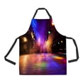 thumbnail image 1 of EREHome Stage lights on a console smoke Adjustable Bib Kitchen Apron with Pockets for Women Men, 1 of 2