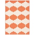 thumbnail image 2 of Safavieh Courtyard Elwyn Geometric Indoor/Outdoor Area Rug, Beige/Terracotta, 5'3" x 7'7", 2 of 9