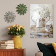 thumbnail image 3 of Escultura de pared Novbvia con forma de flor de metal en capas 3D de hierro, 12 cm, 3 of 7
