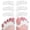 White, variant on OTVIAP Silicone Straightener, Pain Relief Toe Separator, Knock Knee Pain Relife Foot Alignment
