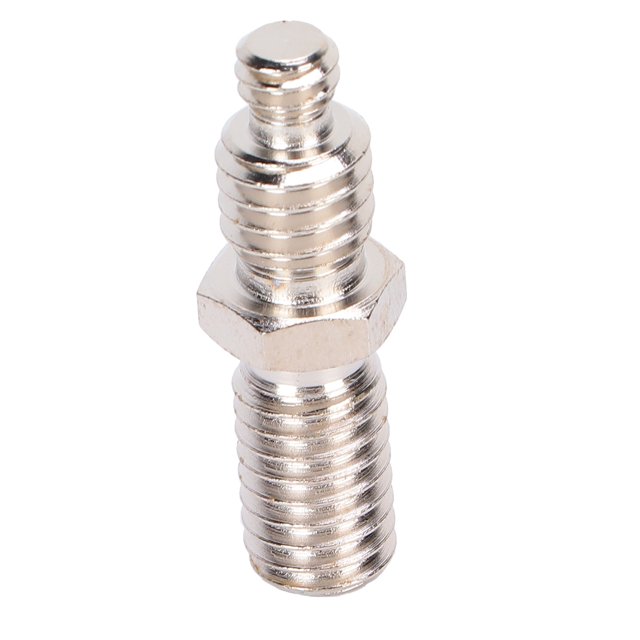 1 / 4 to 3 / 8 Inch Camera Conversion Screw Adapter Durable Stainless Steel Threaded Tripod Ball Head Mounting Accessory for DSLR Cameras Monopods Tripods Plates