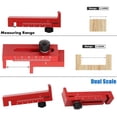 thumbnail image 4 of Woodworking Gaps Gauge  Tenon Measuring Tool Depth Measuring Ruler Aluminum, 4 of 6
