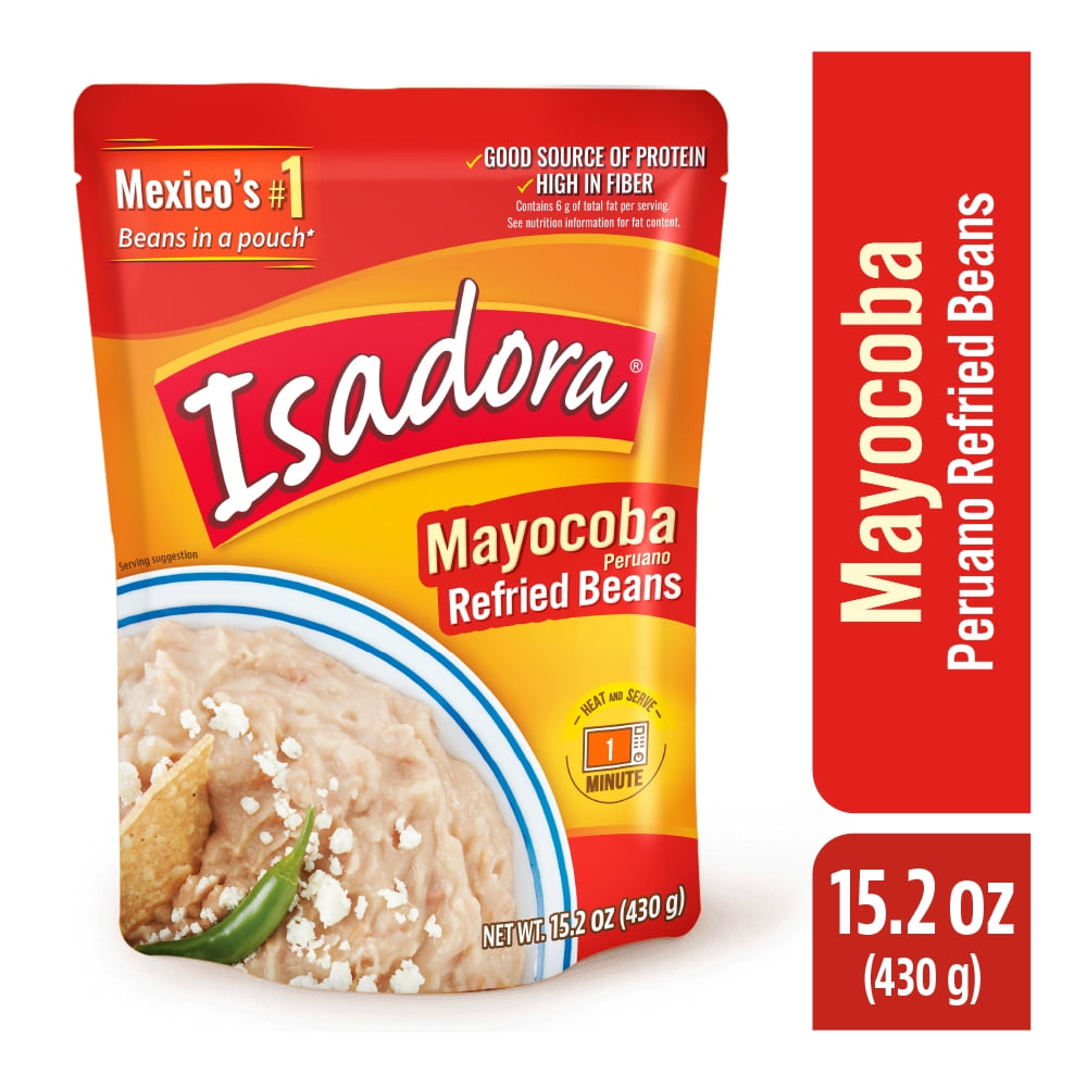 (4 pack) Isadora Peruano Refried Beans, 15.2 Oz