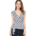 thumbnail image 1 of Top Sin Mangas Con Cuello En V Para Mujer Allegra K Blanco XL, 1 of 6