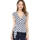 thumbnail image 1 of INSPIRE CHIC Top Sin Mangas Con Cuello En V Sin Mangas Para Mujer blanco M, 1 of 6