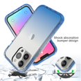 thumbnail image 2 of iPhone 13 Pro Case,Dteck Shockproof Rubber Bumper Hybrid PC Gradient Lightweight Slim Transparent Back Cover without Screen Protector For Apple iPhone 13 Pro 6.1-inch,Blue, 2 of 7