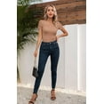 thumbnail image 3 of Vafful Womens Tops T-Shirts Short Sleeve Fashion Summer Fall Clothes One Piece Cutout Tops Long Sleeve Ribbed Slim Fitted Shirts Tee Tshirts S-XL, 3 of 8