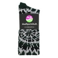 thumbnail image 2 of Crazy Tie Dye Socks Over the Calf (Dark Green/Black/White, Large), 2 of 2