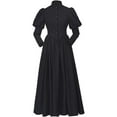 thumbnail image 3 of Victorian Gothic Black Dress Renaissance Ball Gown Women’s Mourning Style Outfit, 3 of 7
