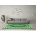 thumbnail image 3 of Ahgly Company Indoor Round Medallion Emerald Green Traditional Area Rugs, 3' Round, 3 of 4